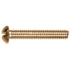 Hillman 2038 Brass Round Head Slotted Machine Screw 10-32 x
