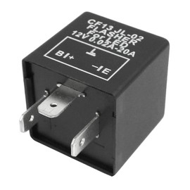 3-Pin CF13 Flasher Relay, 12V DC Turn Signals Flasher Relay, Fits LED Electronic Flasher Relay, for Aotomotive Motors Turn Signal & Hazard Warning Y1212395