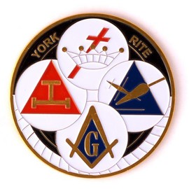 Masonic Freemasons York Rite Templar Royal Arch Auto Emblem Car Decal Quality Aluminum