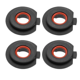 SG Store 4 Pieces Car H7 LED Headlight Lamp Socket Holder Adapter Socket Holder Car Headlight Replacement Components Plastic Black 15 mm Hole Size