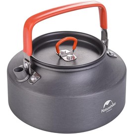 Naturehike 1.45L Camping Kettle Teapot Coffee Pot, Portable Aluminum Outdoor Kettle with Mouthpiece