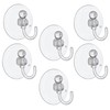 Toyland® Pack of 6-9cm (3.5") Giant Clear Suction Hooks -