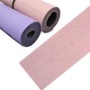 TPE High-Density Non-Slip Balance Exercise Mat for Noise Reduction Home Training Yoga Yoga Mat Wide/Purple