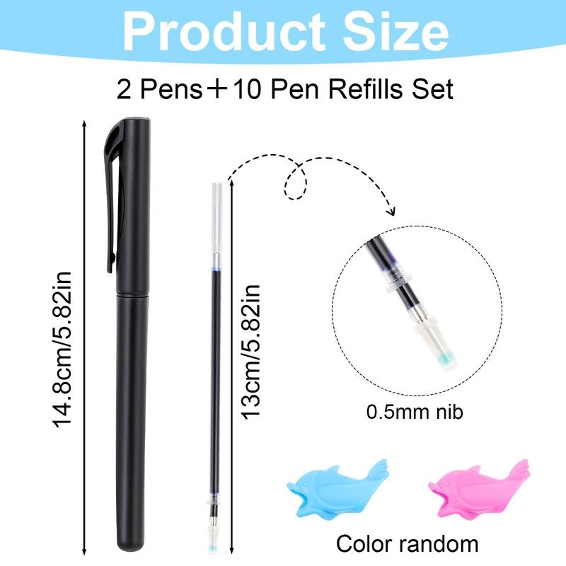AOZUO Magic Pens & Refills for Magic Practice Copybook, Grooved