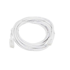 Monoprice 109835 Flexboot Cat6 Ethernet Patch Cable - Network Internet Cord - RJ45, Stranded, 550Mhz, UTP, Pure Bare Copper Wire, 24AWG, 10ft, White