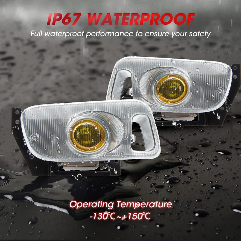 WEZEMLIGHT Fog Lights Assembly Replacement For 1992 1993 1994 1995