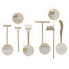 ZEN&TAO Natural Bamboo/Wood Made Miniature Six-Pieces Zen Garden Toolset Accessories