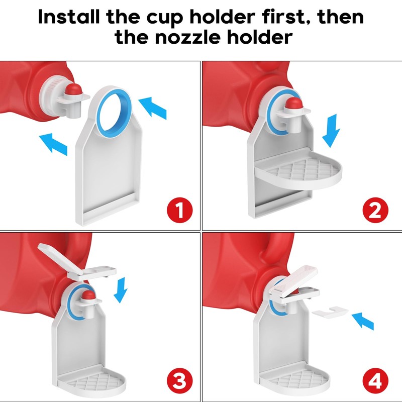 KMOUANTS Laundry Detergent dispenser Cup Holder,Nozzle Upgraded Labor-Saving Switch Easily