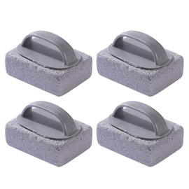 LIUQOBN 4 Pcs Pumice for Grill Griddle ，Grill Cleaning Brick Block with Handle for Barbeque Griddle Flat Top Grill Pool Sink