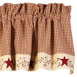 Stars And Berries Country Valance