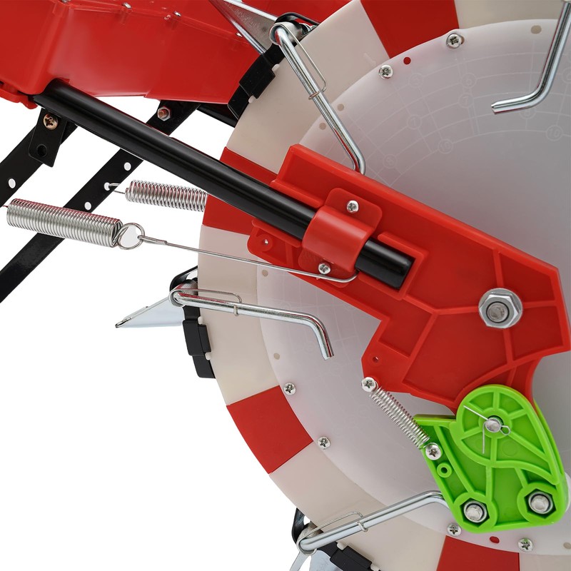 DYNAMI Hand-Push Seeder,7 Nozzles Handheld Roller Seeder Seed Spreader,Load 8.3lbs