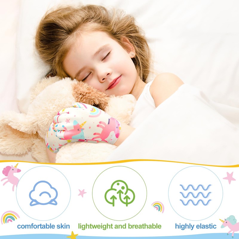 Xtinmee 20 Pairs Eczema Gloves for Kids Cotton Moisturizing Gloves