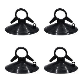 Suction Cup for Park Sun Shade, Car Sun Shade and Sunshade Suction Cup, Strong Suction Vacuum Hook, Strong Suction Car Shade Replacement Aid, 4.5cm Black [4 pieces]