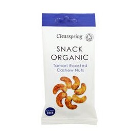 15 Pack of Clearspring Tamari roasted cashew nuts 30 g