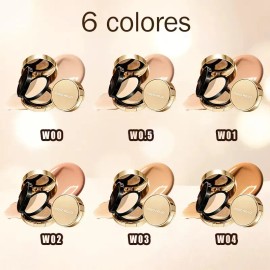 Sheshine Novohojo Cushion Bb 2en1 Polvo Compacto Spf35 W01 Ono De Piel Natural