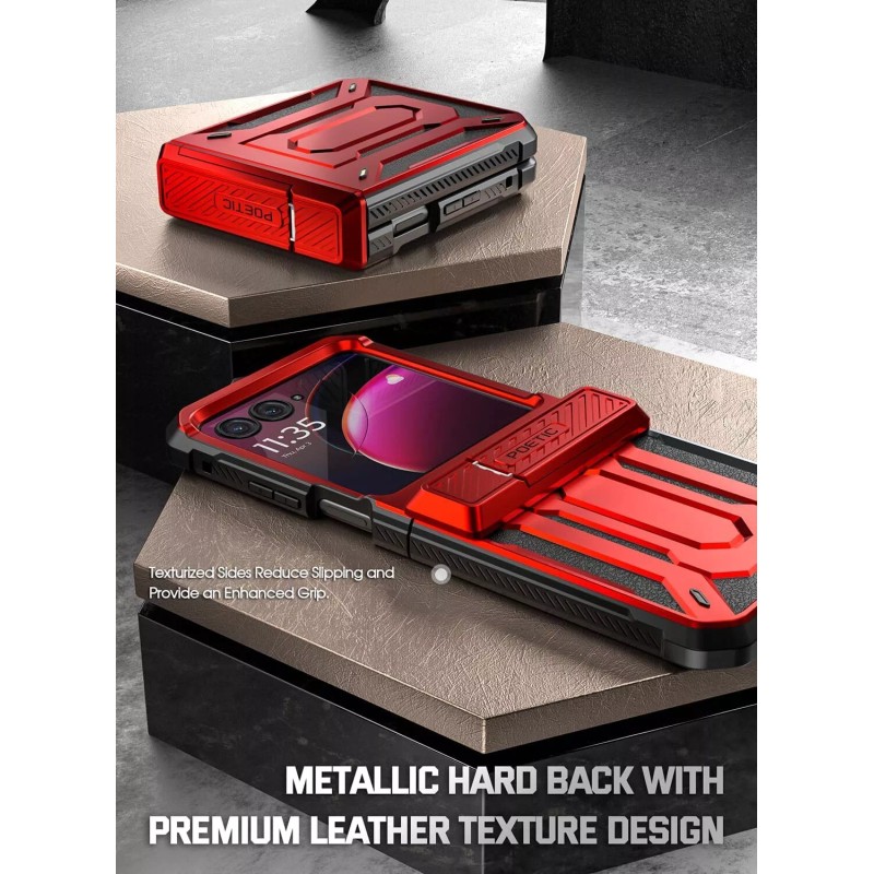 Poetic Spartan Case For Moto Razr + Plus 2023 Kickstand