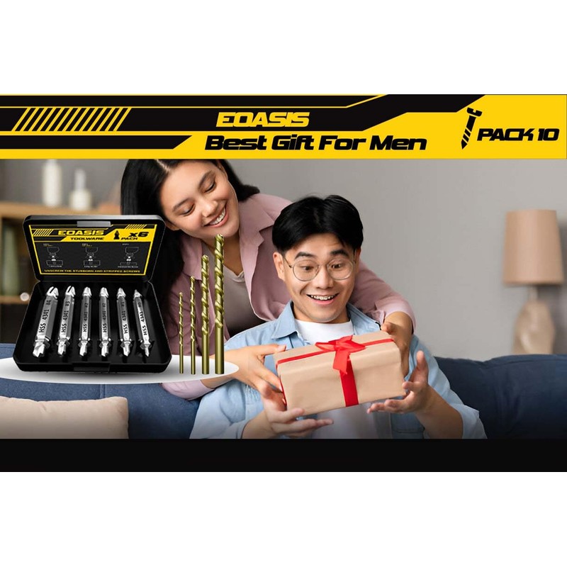 Gifts for Men – Stripped Screw Extractor Set – Father’s
