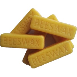 Beesworks® (6) 1oz Yellow Beeswax Bars (Pack of 2) - 2 Packages of (6) 1oz Bars (6oz) - Cosmetic Grade