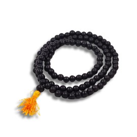Divine Hindu Original Karungali Malai Jaap Mala 108 Beads Premium Ebony Wood Lab Tested Natural Black Beads for Men & Women Size - 10MM