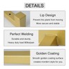 OVOV 6 Pack Gold Shelf Brackets 10 Inch Floating Shelf