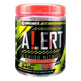 Pre Entreno Alert Óxido Nítrico 43 Supplements 245 Gramos