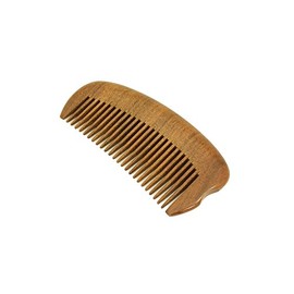 Medium Tooth Comb Brown Sandalwood Handmade Pocket Comb - WC026
