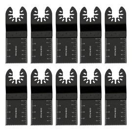 10 Pcs 32mm Multi Tool Blades Oscillating Saw Blades Bi-Metal Tool Blade Professional Wood Metal Cutter for Cutting Wood Plastic Compatible with DeWalt Makita Dremel and More