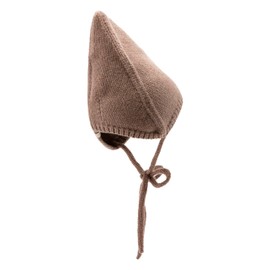 Sterntaler Knitted Hat with Envelope - Unisex Beanie in Cool Fisherman Style, Light brown