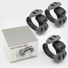 Jiulory Cable Holder - Cord Organizer - Cable Management Clips - Wire Holder System -3 Packs Multipurpose Cable Clips for Phone Chargers, USB Cables - Home, Office, Nightstand, Desk Organizer