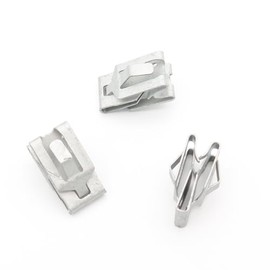 VVO Fasteners Metal Dashboard and Fascia Trim Clip, Silver (Pack of 10)