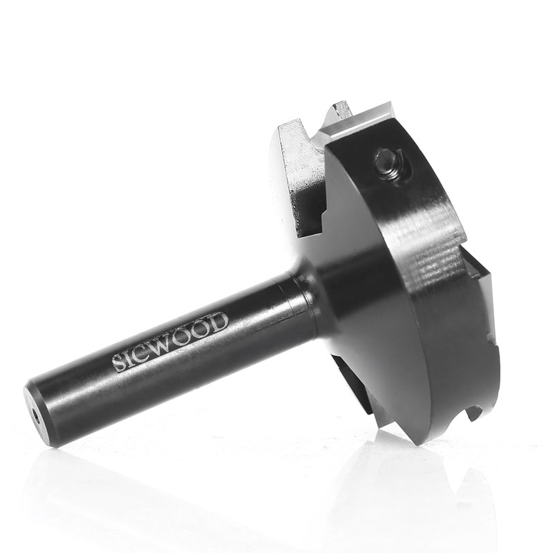 SICWOOD Slab Flattening Router Bits 1/2 Shank, 2-1/2”Cut Dia, 2+2