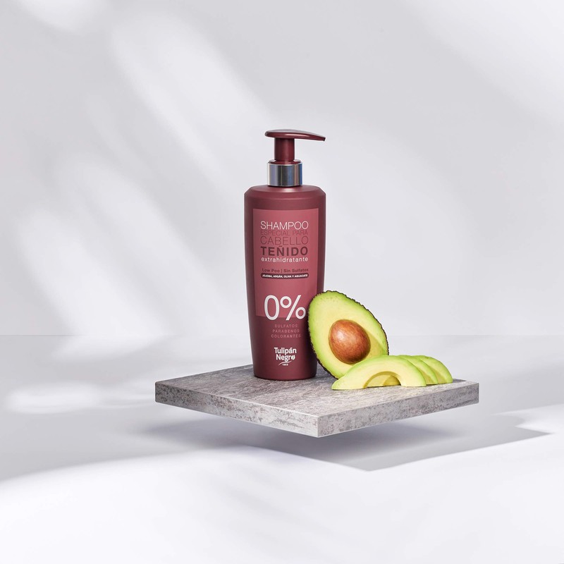 Tulipan Black Coloured Hair Shampoo Sulfate and Parabens Extractor-Ratant 500