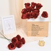 Waipfaru 36 Pcs Glitter Roses Bouquet, DIY Fake Flowers Bouquet,