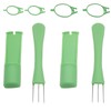 OZXNO 2 Set Pickle Fork Plastic Pickle Grabber Green Pickle