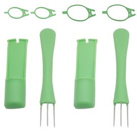 OZXNO 2 Set Pickle Fork Plastic Pickle Grabber Green Pickle Picker Pickle Jar Fork Kitchen Gadgets Pickle Gifts