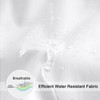 EurCross Shower Curtain Liner 72 x 80 inches Long, Water-Repellent