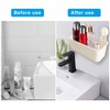 XBERSTAR Shower Caddy Suction Cup Wall Basket Organizer for Bathroom