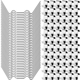 140-Piece Greenhouse Clips, Stormproof Greenhouse Accessories, Greenhouse Clips, Stainless Steel for Attaching Glass House, Double Wall Panels, Greenhouse Panels, Twin-Wall Panels
