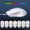Snpurdiri 60% Wireless Gaming Keyboard and Mouse Combo,LED Backlit Rechargeable