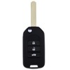 EMSea Car 3-Button Flip Key Shell Compatible with Civic City