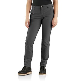 Carhartt Women's Rugged Flex Relaxed Fit Canvas Work Pant, Shadow
