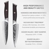 5.5" Damascus Utility Knife,Super High-end High Carbon Powdered Stainless Steel,67-Layer
