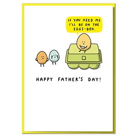 If You Need Me I'll Be On The Eggs Box. Funny Father's Day Card for a Games Mad Dad
