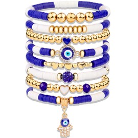 cagulax Evil Eye Bracelets for Women - Birthday Gifts for Women Friendship Bracelets for Couples