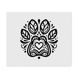 2 x 'Pfotenabdruck' Mikrofaser-Objektiv- / Brillenreinigungstücher (LC00027867)