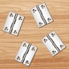 Eruinfang 12 Pieces Hinges Stainless Steel Folding Butt Hinges Small