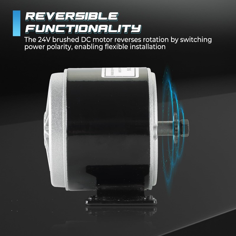 NATGAI 24V 350W Brushed Permanent Magnet Electric Motor Generator |