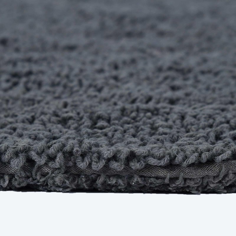 Homescapes Premium Toilet Mat, Grey, Cotton Bath Mat 50 x