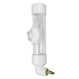 Bebedero de pájaros, dispositivo automático de beber de loro, dispensador de agua de periquitos, accesorios de jaula de pájaros, fuente de beber (blanco)