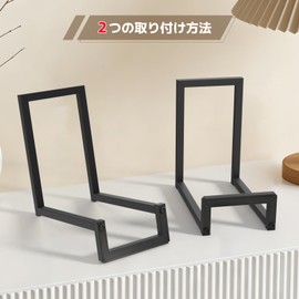 YSUFAGNR 2-in-1 Tabletop Record Stand, Metal, Large Capacity, Holds 40-50 Cards, 2-Way Adjustable, Anti-Slip Pad Included, Album Display, Books, Magazines, Exhibition Stand